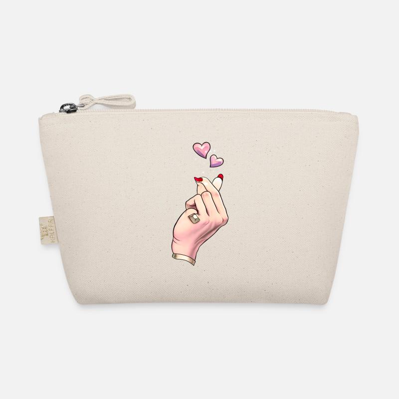 Finger Heart K Pop coréenne Trousse biologique
