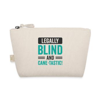 Braille Blind Blindness Awareness Visually - Organic Pouch - nature - Front