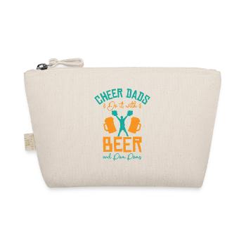 Cheerleader Proud Cheer Dad Cheerleading Beer - Organic Pouch - nature - Front