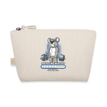 Koala Muskeln Aufbauen Bodybuilding Fitness Gym - Bio-Täschchen - Natur - Vorne