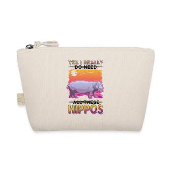 Hippo Gift Hippo Hippo - Organic Pouch - nature - Front