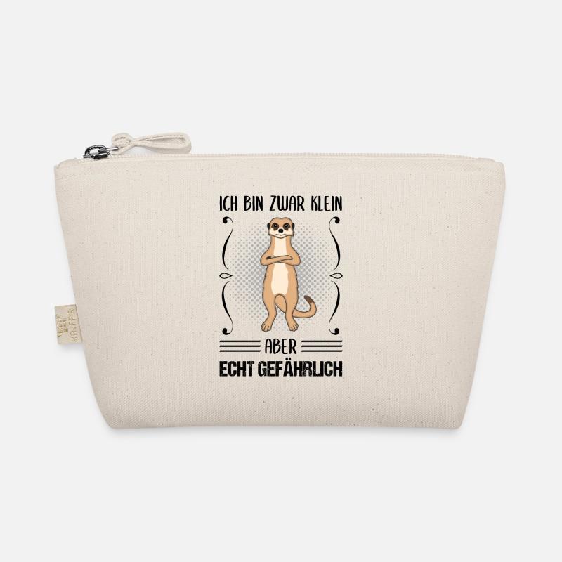Erdmännchen Klein Aber Gefährlich Spruch Geschenk Bio-Täschchen