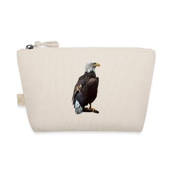 Cooles Polygon Design Mit Einem Weißkopfseeadler - Bio-Täschchen - Natur - Vorne