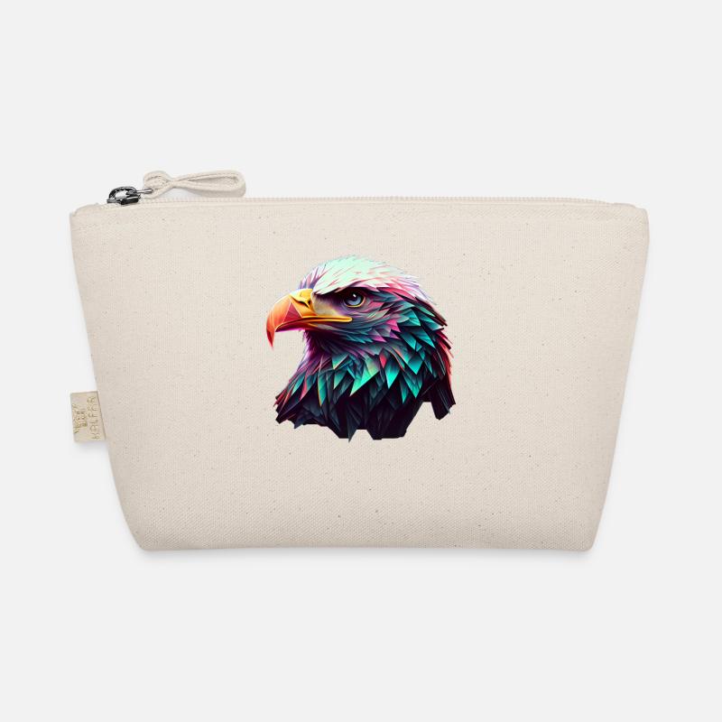 Conception polygonale cool avec un pygargue à tête blanche Trousse biologique