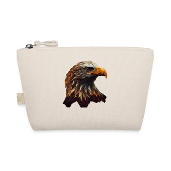 Cooles Polygon Design Mit Einem Weißkopfseeadler - Bio-Täschchen - Natur - Vorne