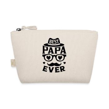 World Best Papa Father Couples Couple Parents Dad daddy - Organic Pouch - nature - Front
