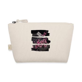 Vintage Japanische Sakura Kirschblüten Tempel - Bio-Täschchen - Natur - Vorne