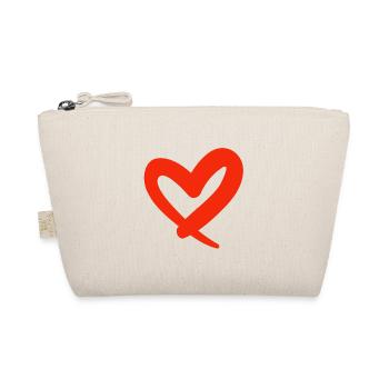 Valentine's day, Valentine's day, Valentine's day, - Organic Pouch - nature - Front