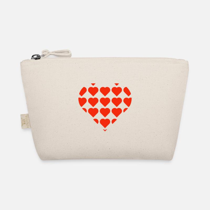 Valentinstag, Valentinstag, Valentinstag - Bio-Täschchen - Natur