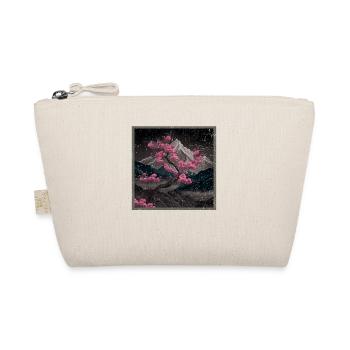 Vintage Japanische Sakura Kirschblüten Tempel - Bio-Täschchen - Natur - Vorne
