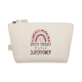 Speech Therapist Therapy Assistant - Organic Pouch - nature - Front