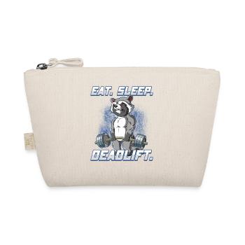 Raccoon Bodybuilding Fitness Gym Deadlift - Organic Pouch - nature - Front
