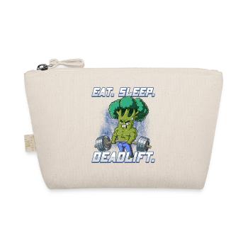 Broccoli Bodybuilding Fitness Gym Deadlift - Organic Pouch - nature - Front