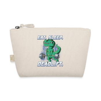 T-Rex Bodybuilding Fitness Gym Deadlift - Bio-Täschchen - Natur - Vorne