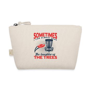 Disc Golfing Funny Frisbee Disc Golf Player - Organic Pouch - nature - Front