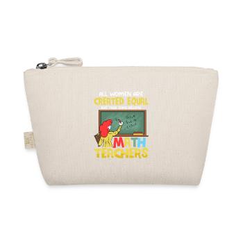 Some Become Math Teachers Education School - Organic Pouch - nature - Front