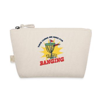 Disc Golf Player Saying Men - Organic Pouch - nature - Front