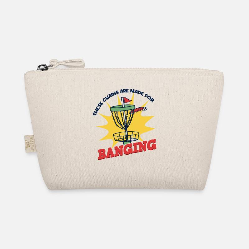 Disc Golf Player Saying Men Organic Pouch