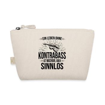 Kontrabass Kontrabassspieler Kontrabassist - Bio-Täschchen - Natur - Vorne