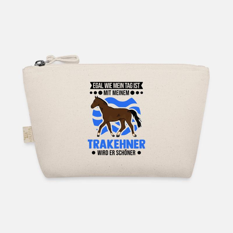Trakehner Geschenk Trakehner Pferd - Bio-Täschchen - Natur