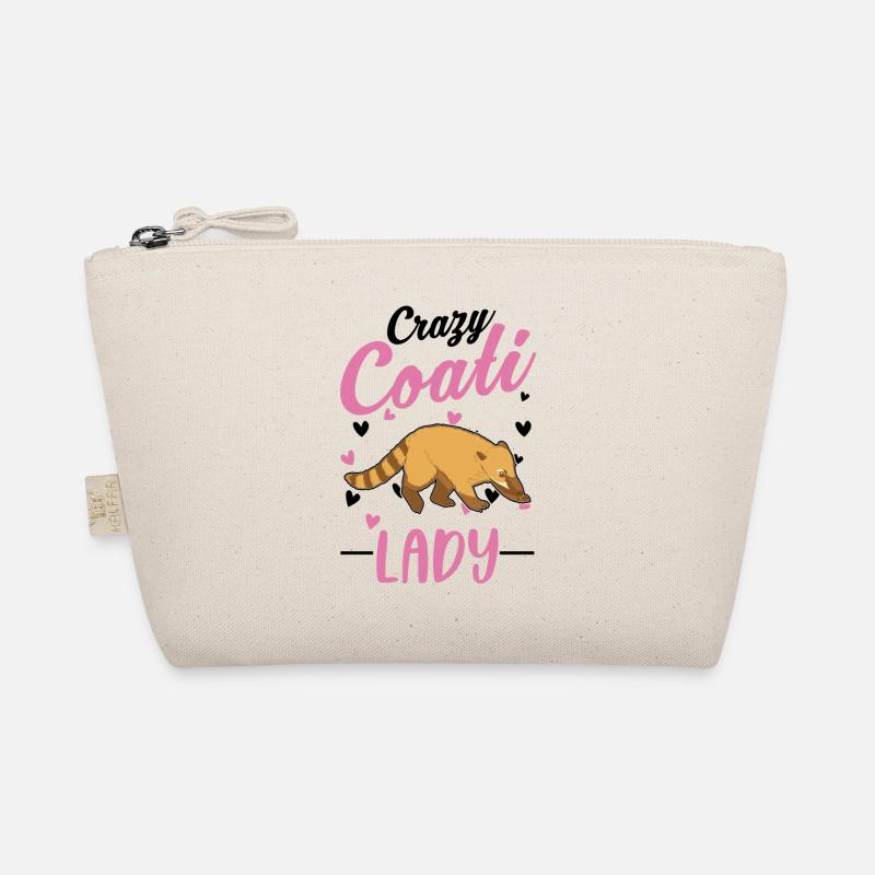 Crazy Coati lady Proboscis Coati Organic Pouch