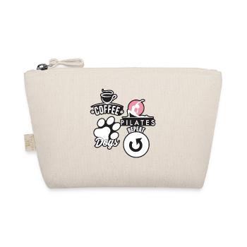 Coffee Pilates Dogs Repeat Funny Pilates - Organic Pouch - nature - Front