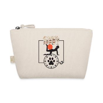 Coffee Pilates Dogs Repeat Funny Pilates - Organic Pouch - nature - Front