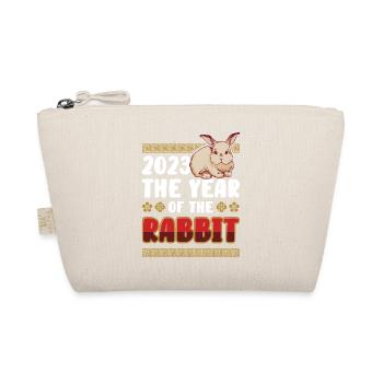 2023 The year of the rabbit Chinese Zodiac - Organic Pouch - nature - Front