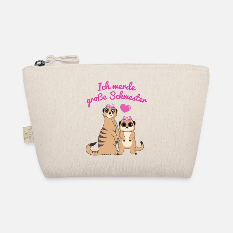 Ich Werde Große Schwester Erdmännchen Geschenk Bio-Täschchen