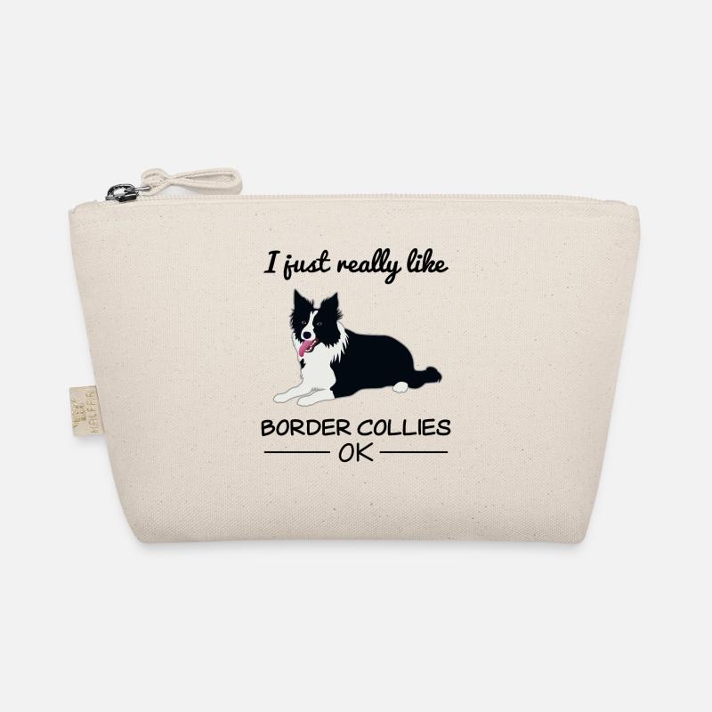 Border Collie Hund Hundeliebhaber Spruch Geschenk Bio-Täschchen