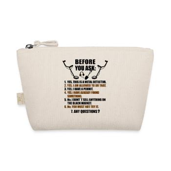 Detectorist Sondler probes Funny things - Organic Pouch - nature - Front
