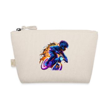 Young BMX motorcycle afrogerman african-american bi - Organic Pouch - nature - Front