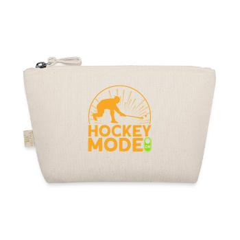 Hockey Mode to Field Hockey Gift - Organic Pouch - nature - Front
