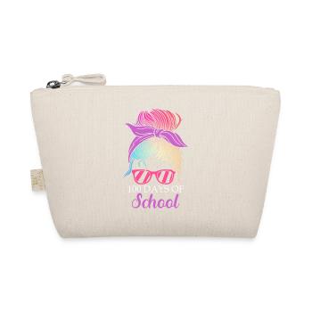100 Tage Schule Feministisch Gebildete Lehrerin - Bio-Täschchen - Natur - Vorne