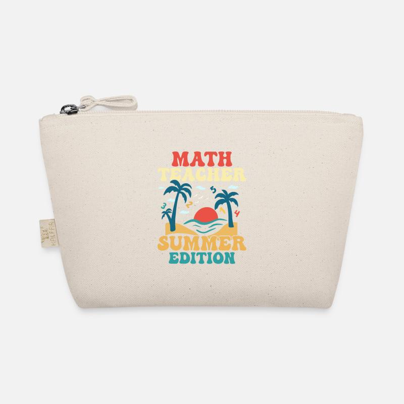 Math Teacher Summer Edition School Education Organic Pouch