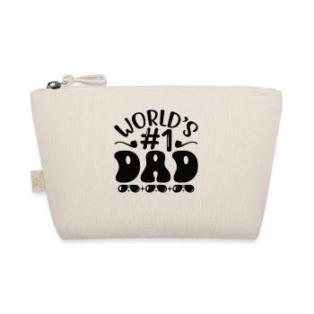 World Best Papa Father Couples Couple Parents Dad daddy - Organic Pouch - nature - Front