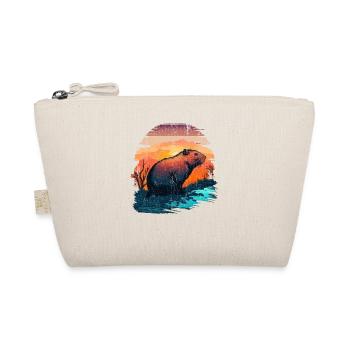 Capybara Wildlife Retro Vintage Funny Pet Lover - Organic Pouch - nature - Front
