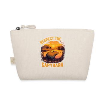 Respekt Das Capybara Tier Lustiger Capybara Liebhaber - Bio-Täschchen - Natur - Vorne