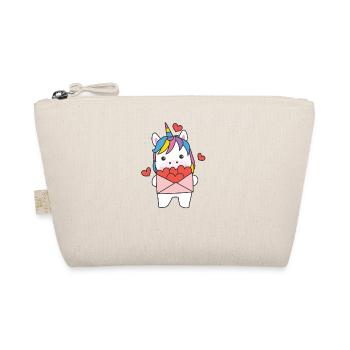 Licorne pour la Saint-Valentin animaux mignons avec des cœurs - Trousse biologique - nature - Devant