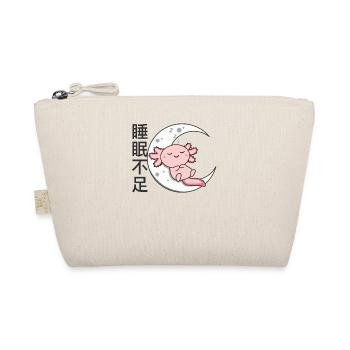 Schlafmangel lustiges Axolotl ruht sich aus - Bio-Täschchen - Natur - Vorne