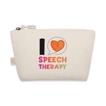 Speech Therapist Therapy Assistant - Organic Pouch - nature - Front