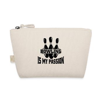 Bowling Kegelverein Bowler Kegeln Bowlingverein - Organic Pouch - nature - Front