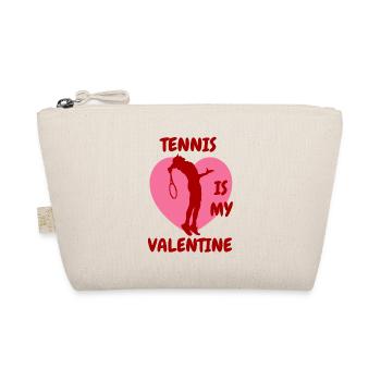 Tennisspieler Valentinstag Tennis Tennisverein - Bio-Täschchen - Natur - Vorne