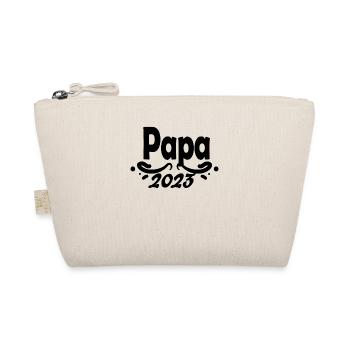 Vater 2023 - Papa 2023 Geschenk - Bio-Täschchen - Natur - Vorne