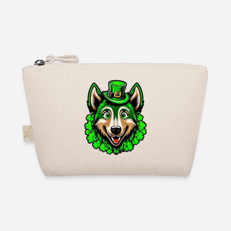 Loup de la Saint-Patrick avec chapeau aux yeux verts Trousse biologique