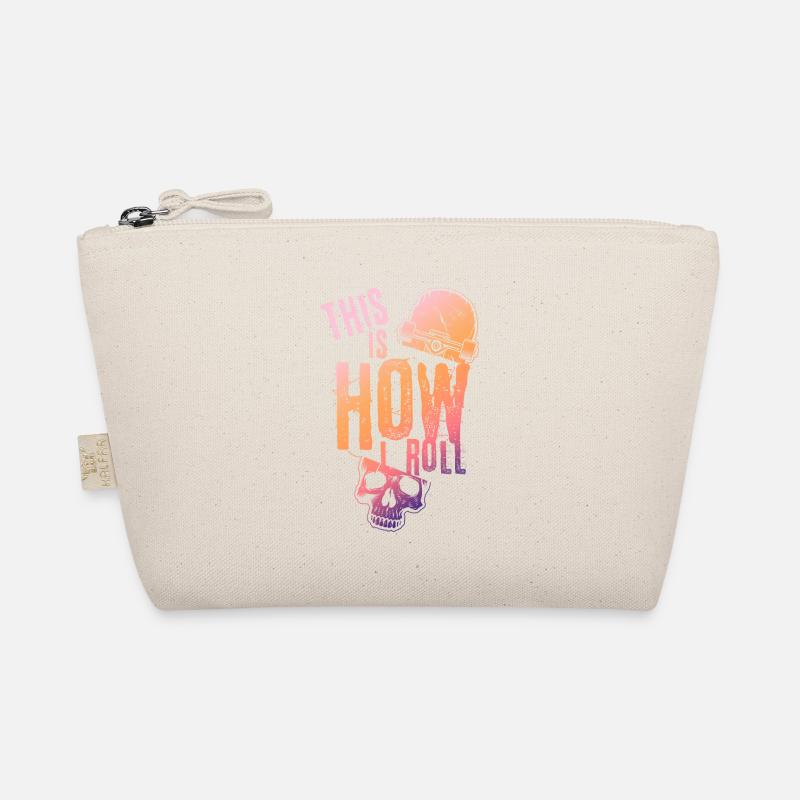 This Is How I Roll Distressed Quote Skateboarding Organic Pouch