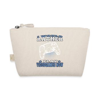 Prefer to gamble video games Gamer Gaming Gamers - Organic Pouch - nature - Front