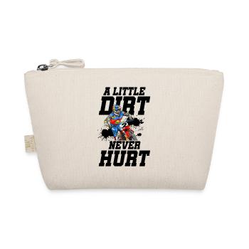 A Little Dirt Never Hurt Motocross Motorcycle Dirt - Bio-Täschchen - Natur - Vorne