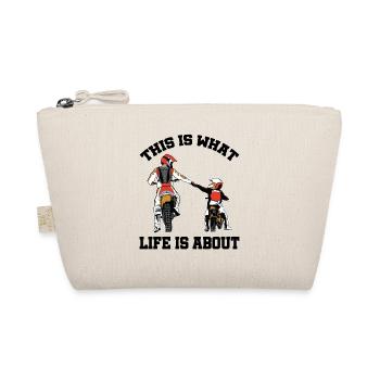 This Is What Life Is About Dirt Bike Riding Motocr - Bio-Täschchen - Natur - Vorne