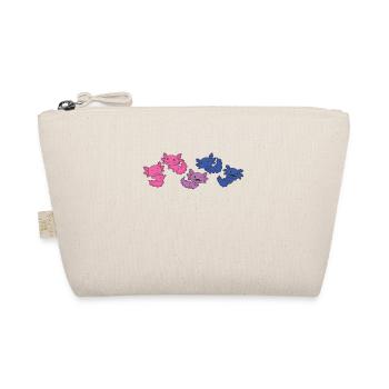 Bi Flag Pride LGBTQ Axolotl - Trousse biologique - nature - Devant